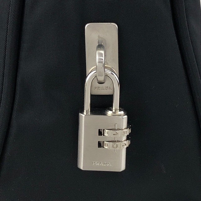 PRADA プラダ ハンドバッグ ブラック トライアングルロゴ ナイロン パドロック vintage ヴィンテージ オールド u7mkdg