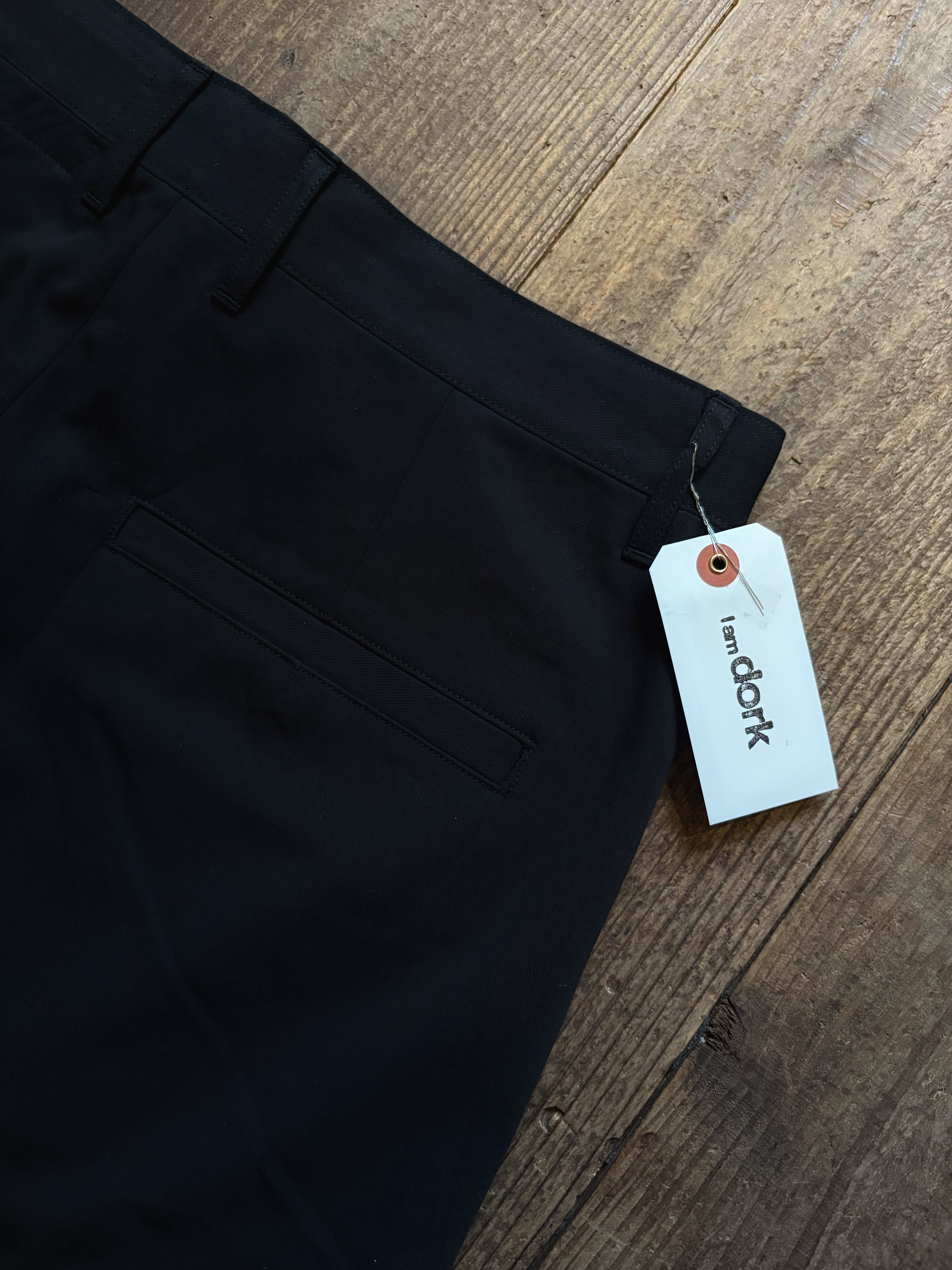 I am dork buggy pants 超強撚ギャバ black | TALE COCOON