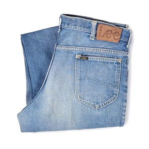 70s リー 200 ヴィンテージデニムパンツ ヴィンテージジーンズ タロン42 ブーツカット ヒゲ Lee 大きいサイズ W37相当 古着 EA0341