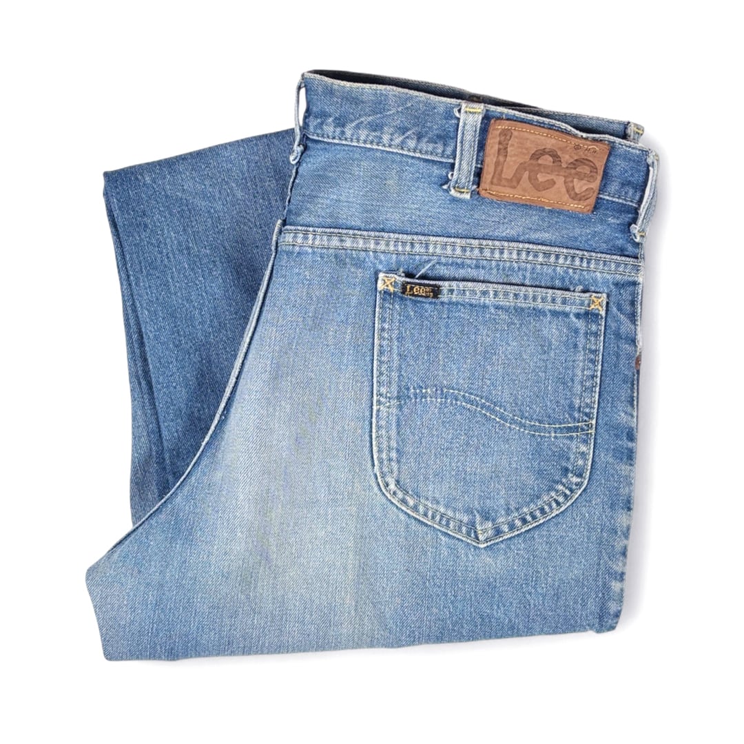 70s リー 200 ヴィンテージデニムパンツ ヴィンテージジーンズ タロン42 ブーツカット ヒゲ Lee 大きいサイズ W37相当 古着 EA0341