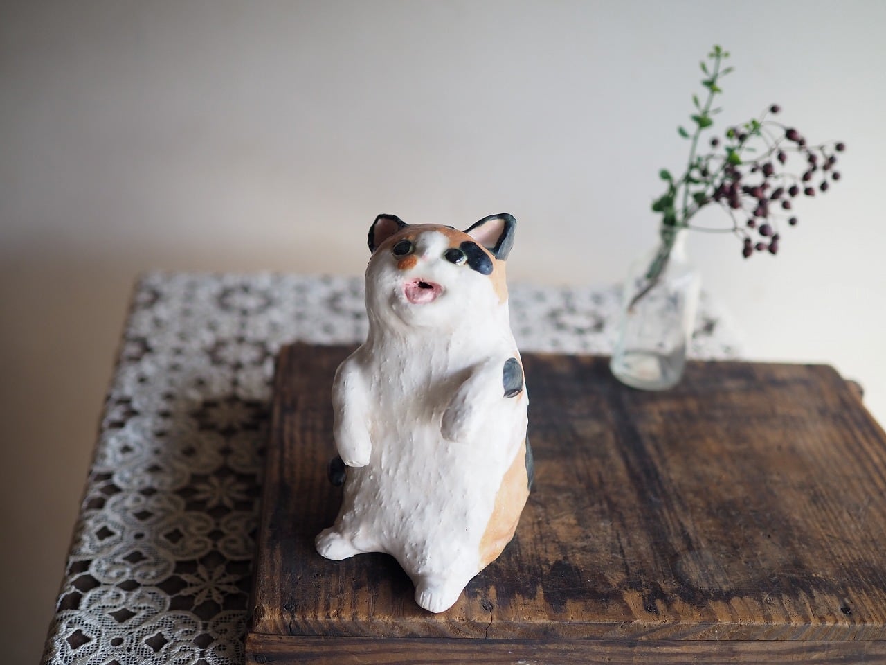 野村晃子 飾り皿 【うさぎロマンス】 | galleryもゆ