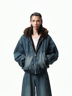 BOOGOOVOGUE Reversible Denim Bomber