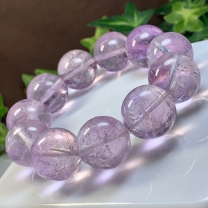 透高レア☆希少な20mm☆ラベンダーアメジスト・ブレスレット