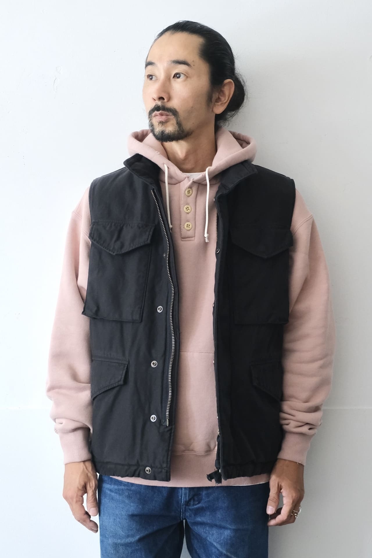 FUJITO Field Vest Olive Green,Black | Directors Web Shop