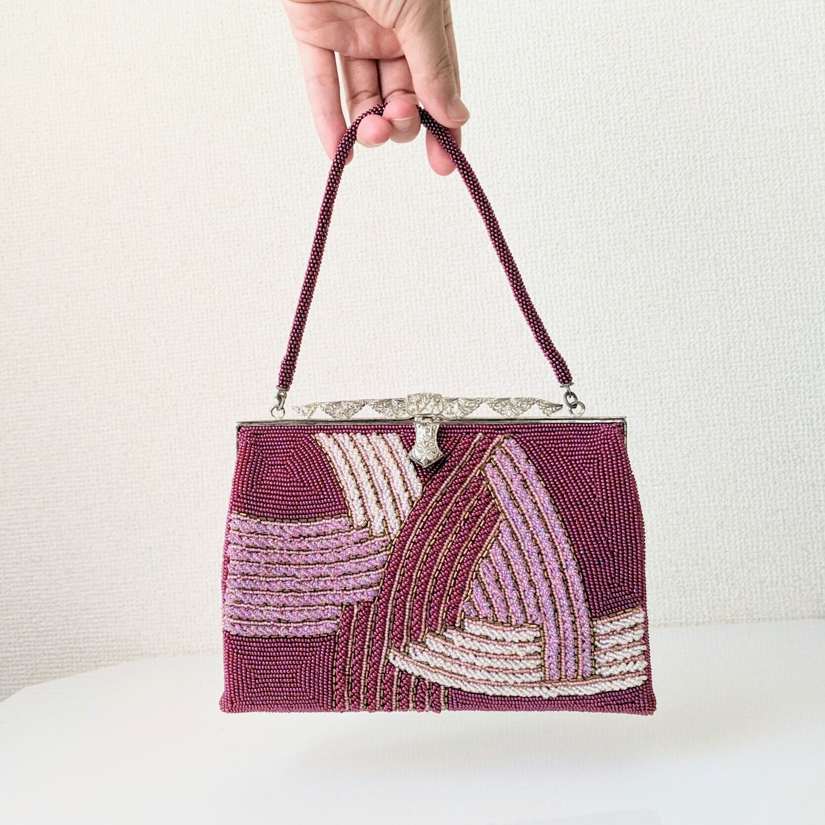 ビーズバッグヴィンテージレトロパーティーバッグ