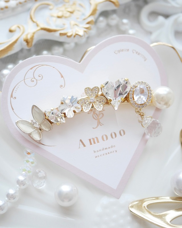 737 クリスタルジュエリーヘアクリップ