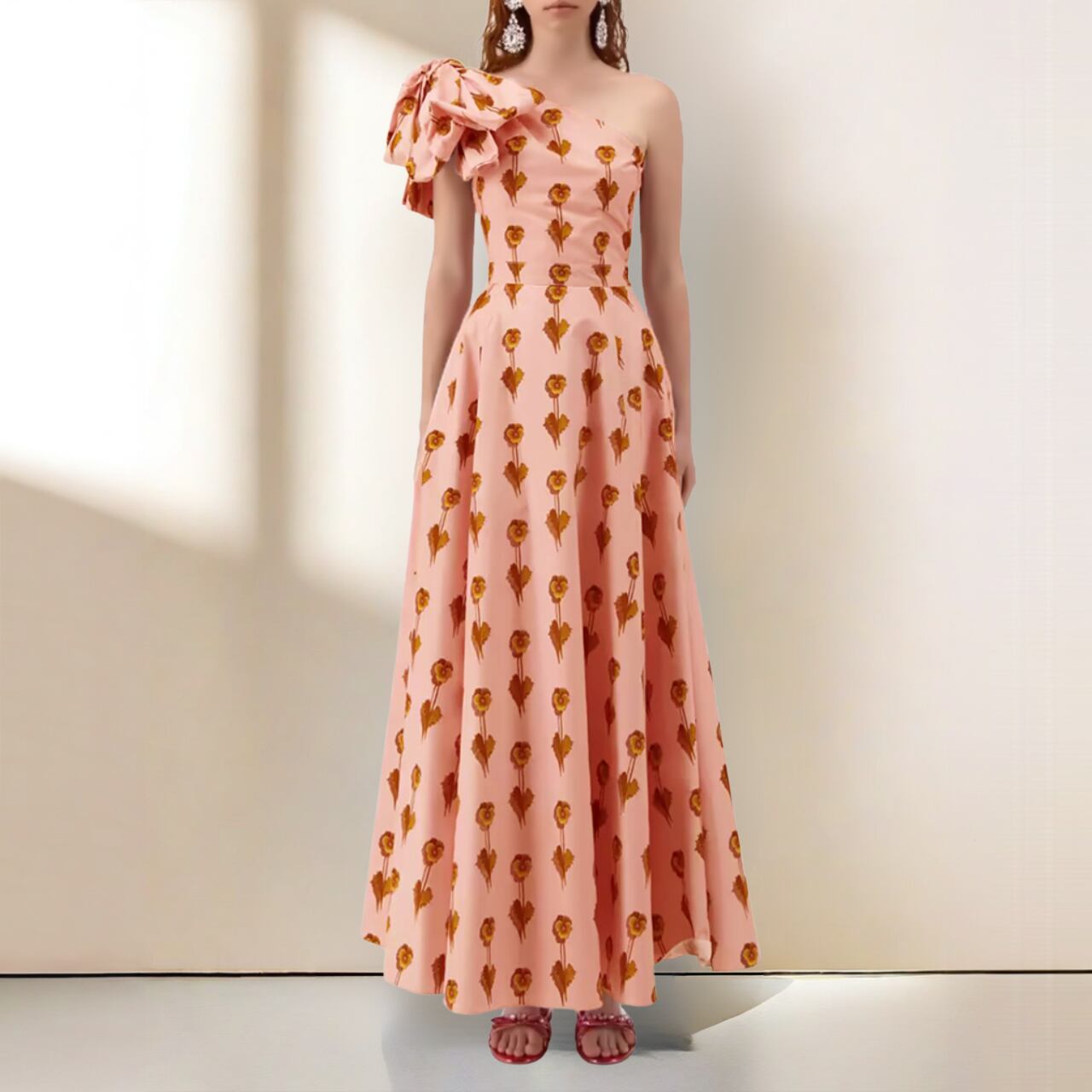 One-shoulder dress 00078