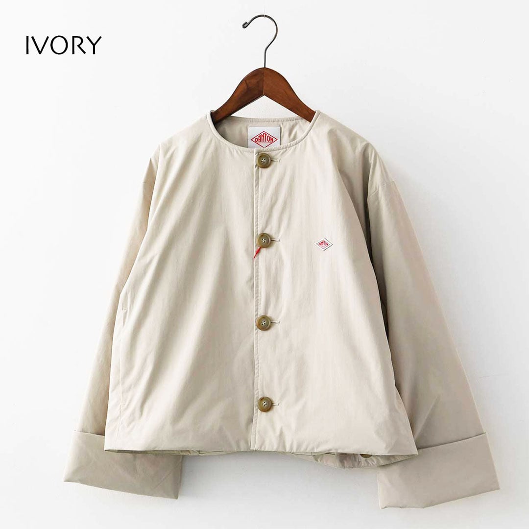 DANTON [ダントン] W INSULATION COLLARLESS WIDE JACKET [DT-A0672PNT