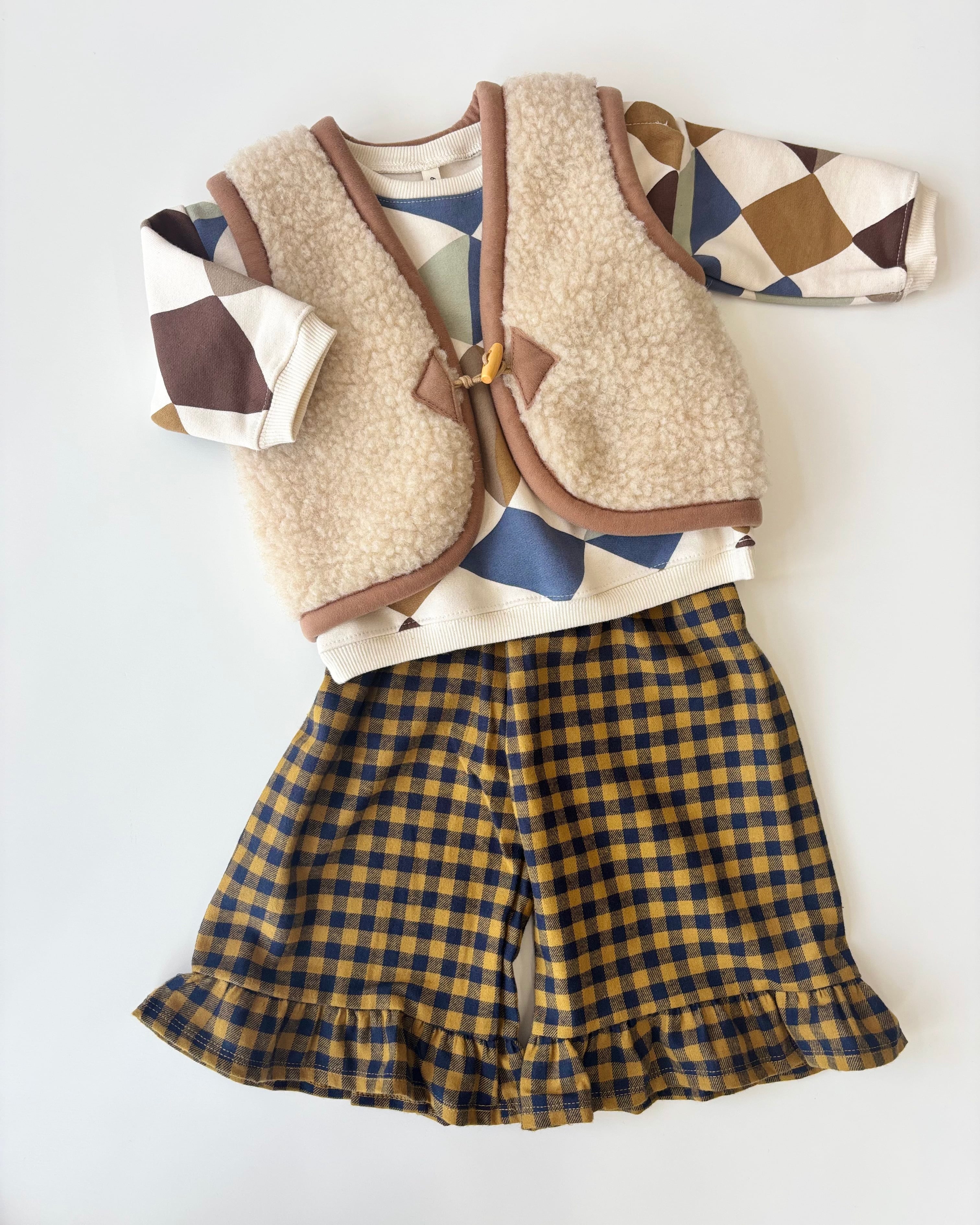 organic zoo(オーガニックズー) ／ Kite Patchwork Sweatshirt Undyed
