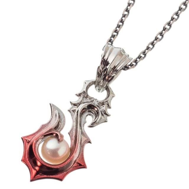新作 赤彩フィッシュフックペンダント AKP0153 Red fish hook pendant シルバーアクセサリー Silver jewelry