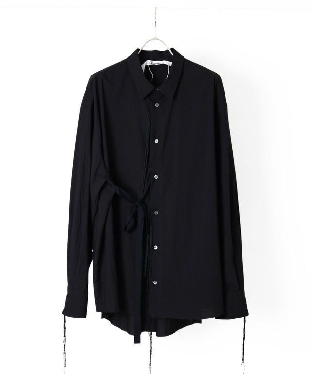 Midorikawa / MID26AW-SH03 RIBBON SHIRT(BLACK)
