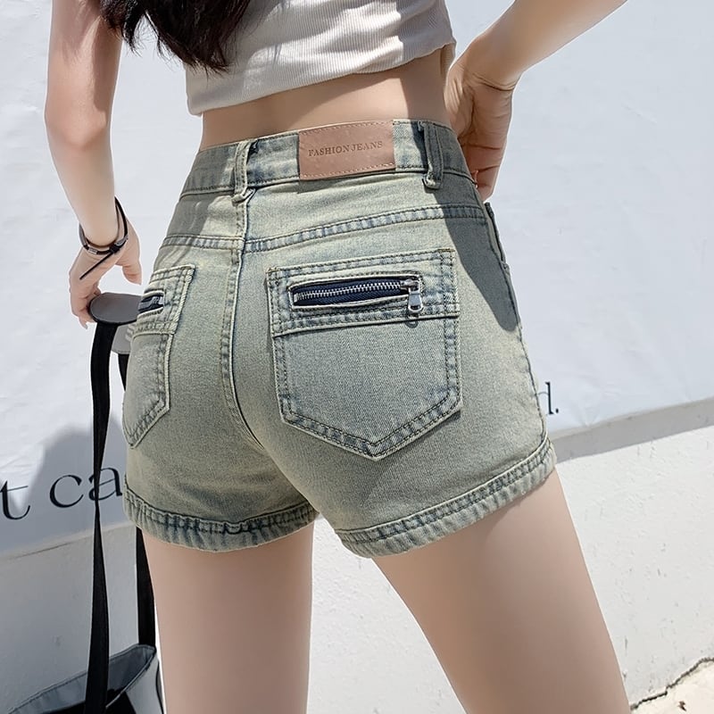 パンツ デニムパンツ ショートパンツ ショート丈 ヴィンテージ風 A