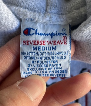 Vintage 90s Champion reverse weave hoodie -Logo-