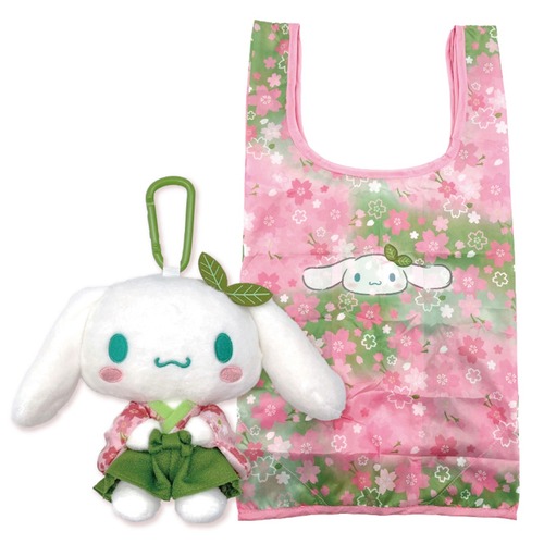サンリオぬいぐるみエコバッグ 抹茶着物シナモロール(0903800)