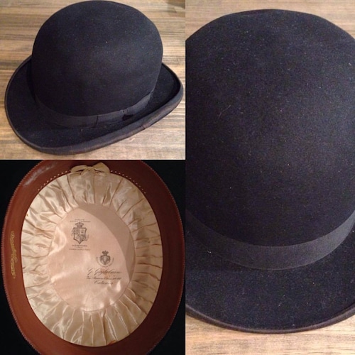 Antique Borsalino Bowler Hat