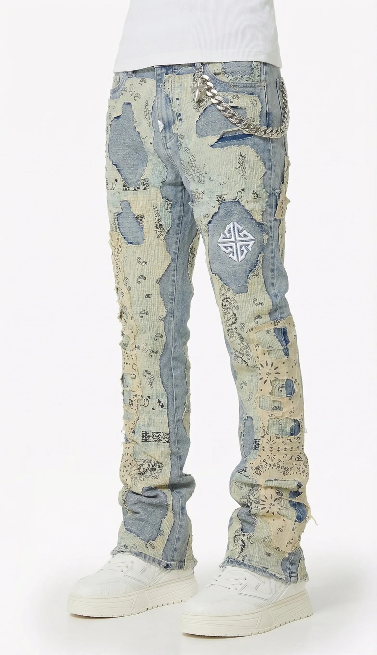 GUAPI / VINTAGE PAISLEY DISTRESSED DENIM | HOLICK
