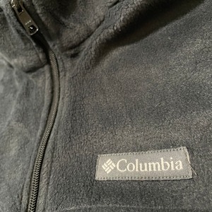 【Columbia】フリース ジャケット フルジップ ジップアップ ワンポイントロゴ  M コロンビア US古着