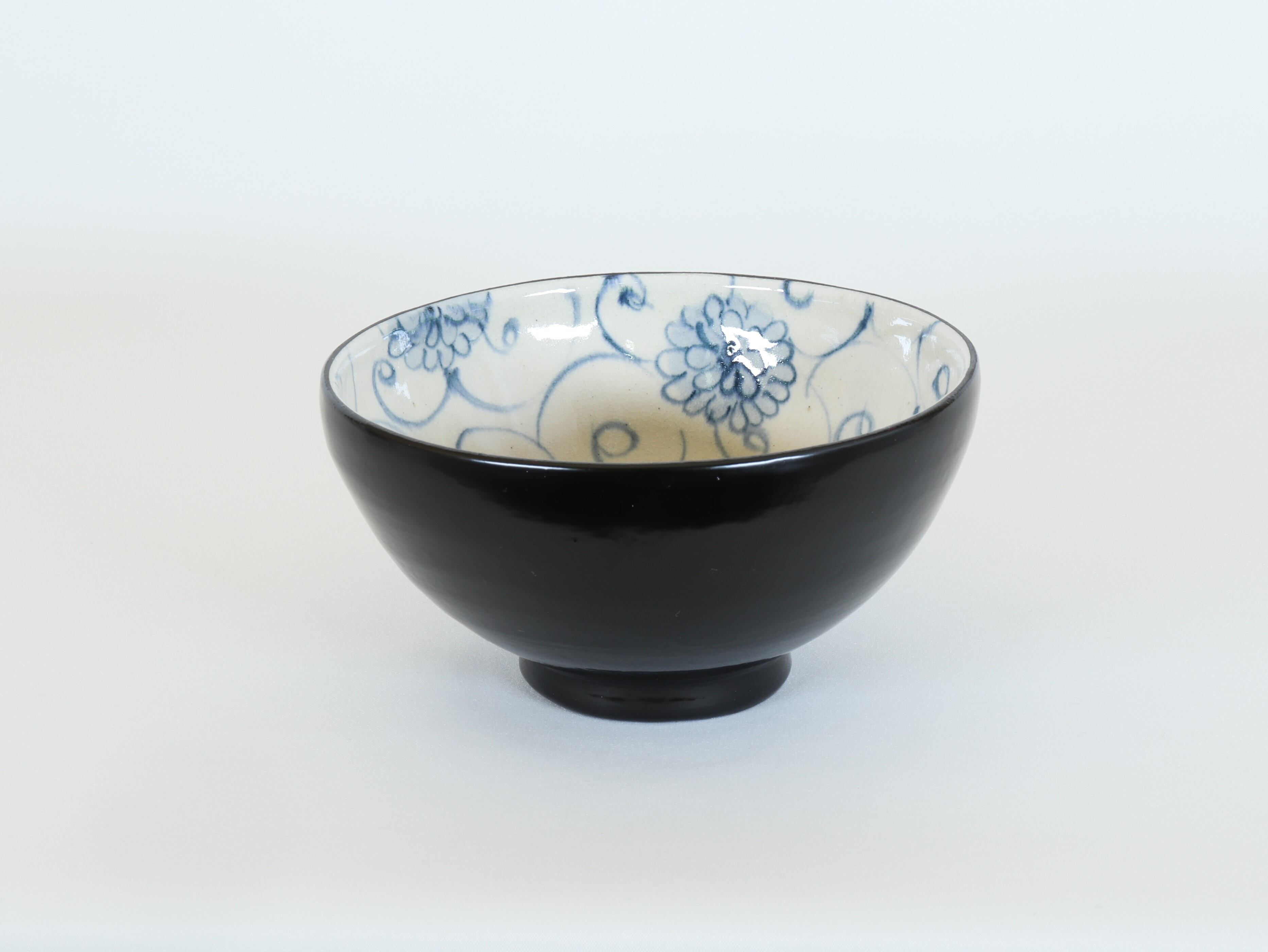 漆陶 和み丼 花唐草【アウトレット】