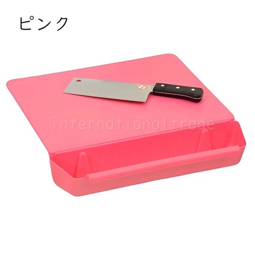 キッチングッズ 受け皿付きまな板スタンド まな板 便利 スペース節約 コンパクト シンプルデザイン キッチン整理 便利グッズ 洗いやすい ゴミ受け 食材カット後も安心 キッチンアイテム 清潔 料理の効率アップ シンク周り整理ュ　cw-a-3313