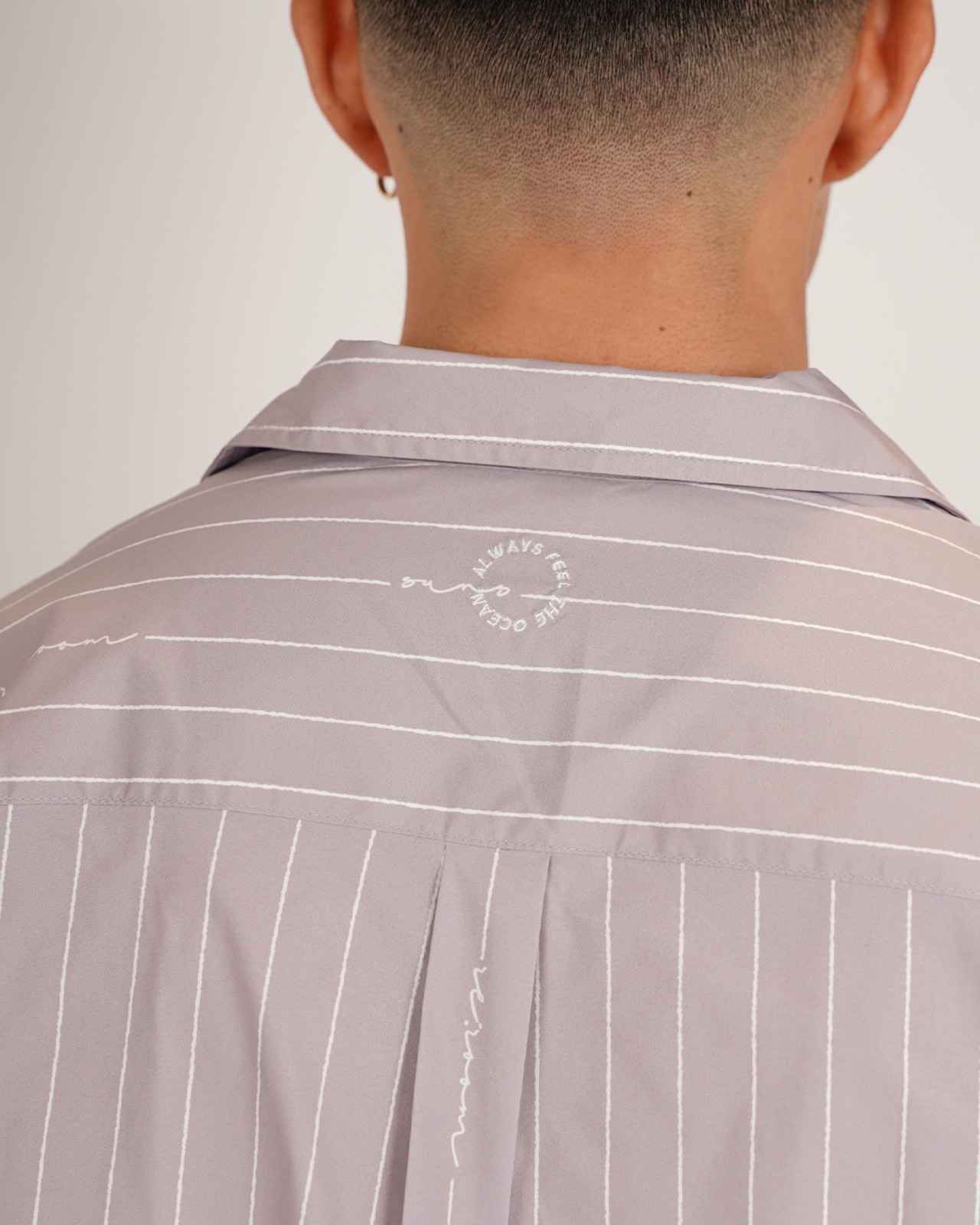 【SUNS】PIN STRIPE OPEN COLLAR LONG SLEEVE SHIRTS［RSS026］