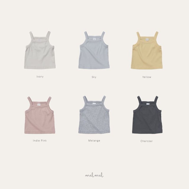 melmel［取寄］rib tanktop 26spring