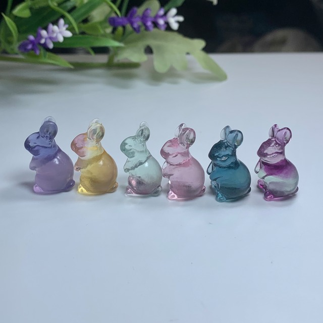 12.フローライトうさぎさん大家族セット