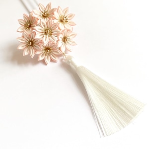 つまみ細工 小花のかんざし～桜～ 髪飾り 成人式 和装 結婚式