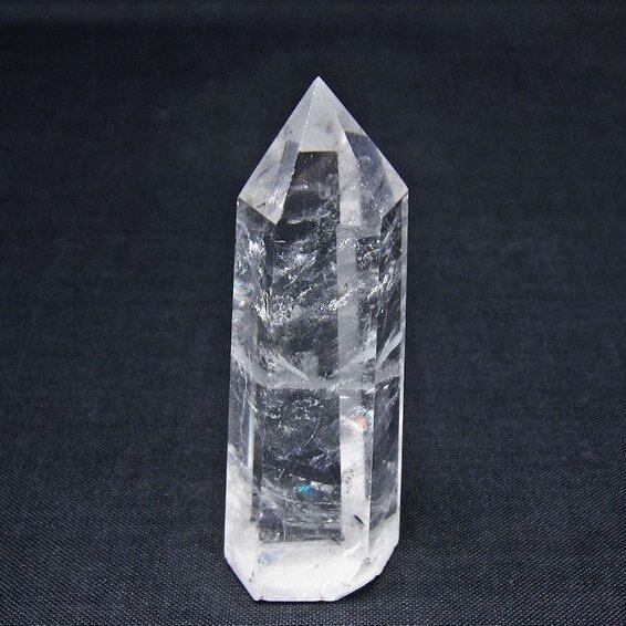 水晶 六角柱 ポイント 置物 一点物 142-11105