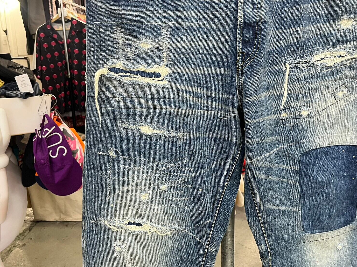 SAPEur THE FUTURE VINTAGE DENIM PANTS INDIGO LARGE 75167 | BRAND 