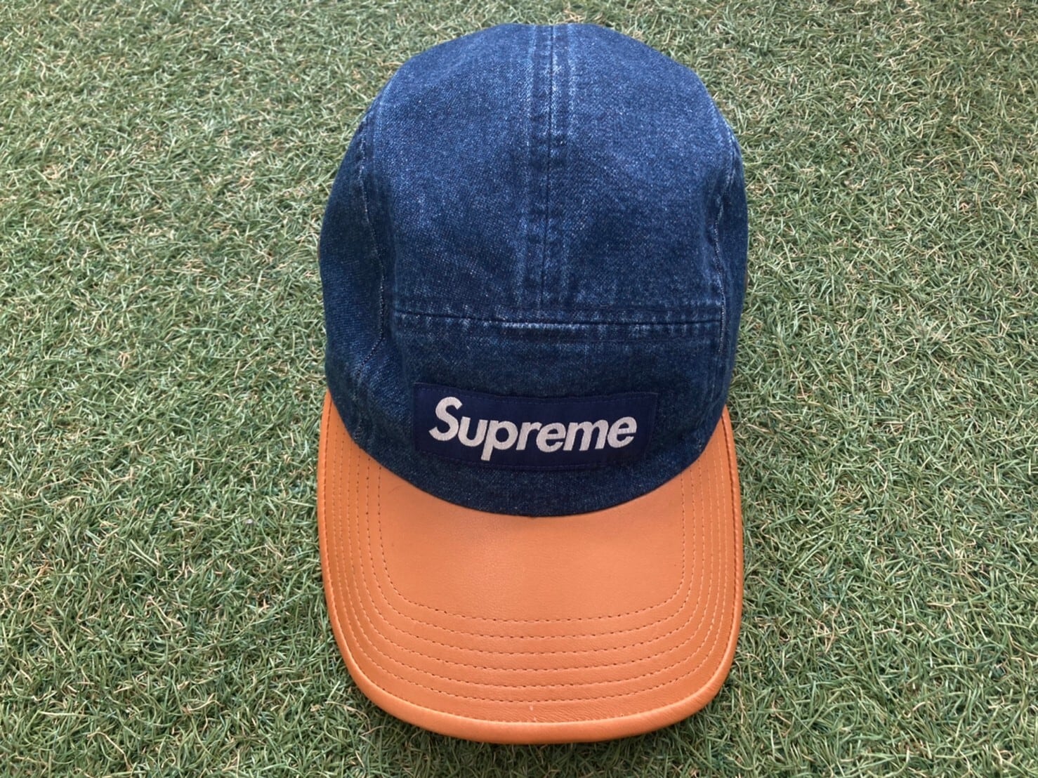 20ss Supreme 2-Tone Denim Camp Cap