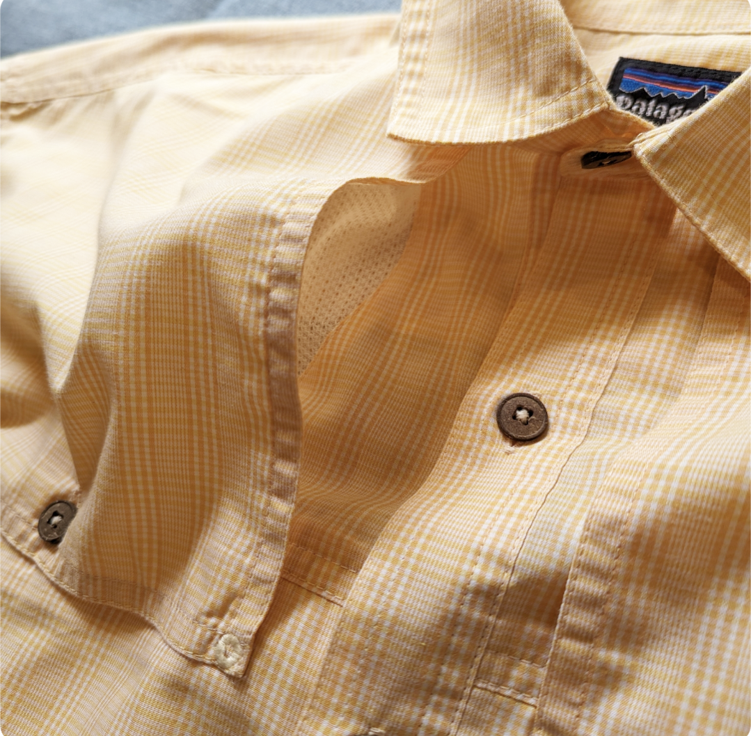 近*蔵様 名作 Patagonia アイランドホッパーシャツ SP22 オレンジ 2007s patagonia island hopper shirt 小岩店 | What'z up