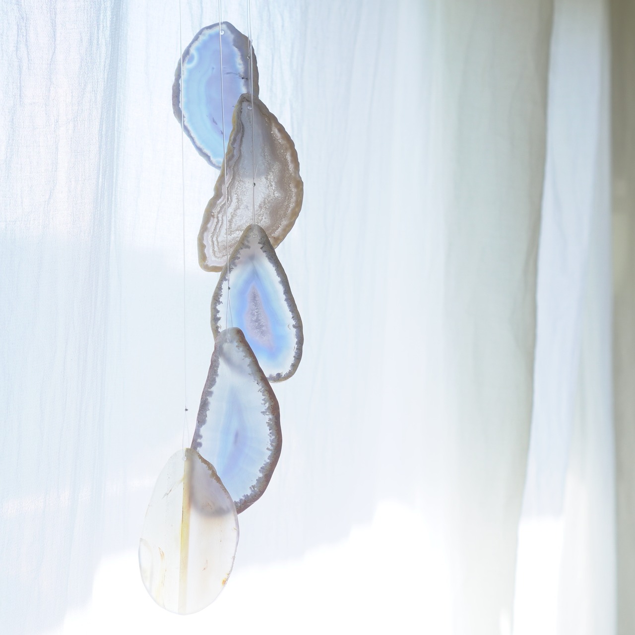 Salt Lake 14 - アゲートヒーリングチャイム / Agate Sun Catcher Wind Chime 1050