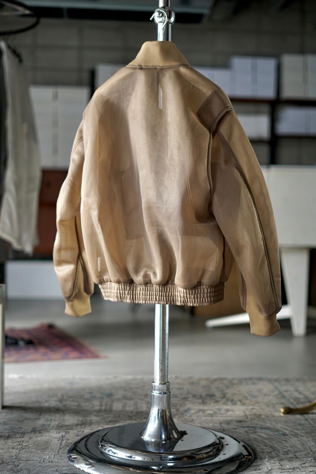 HYKE / SHEER WEP JACKET (BLACK , BEIGE , OLIVE DRAB) | JUQUI Online