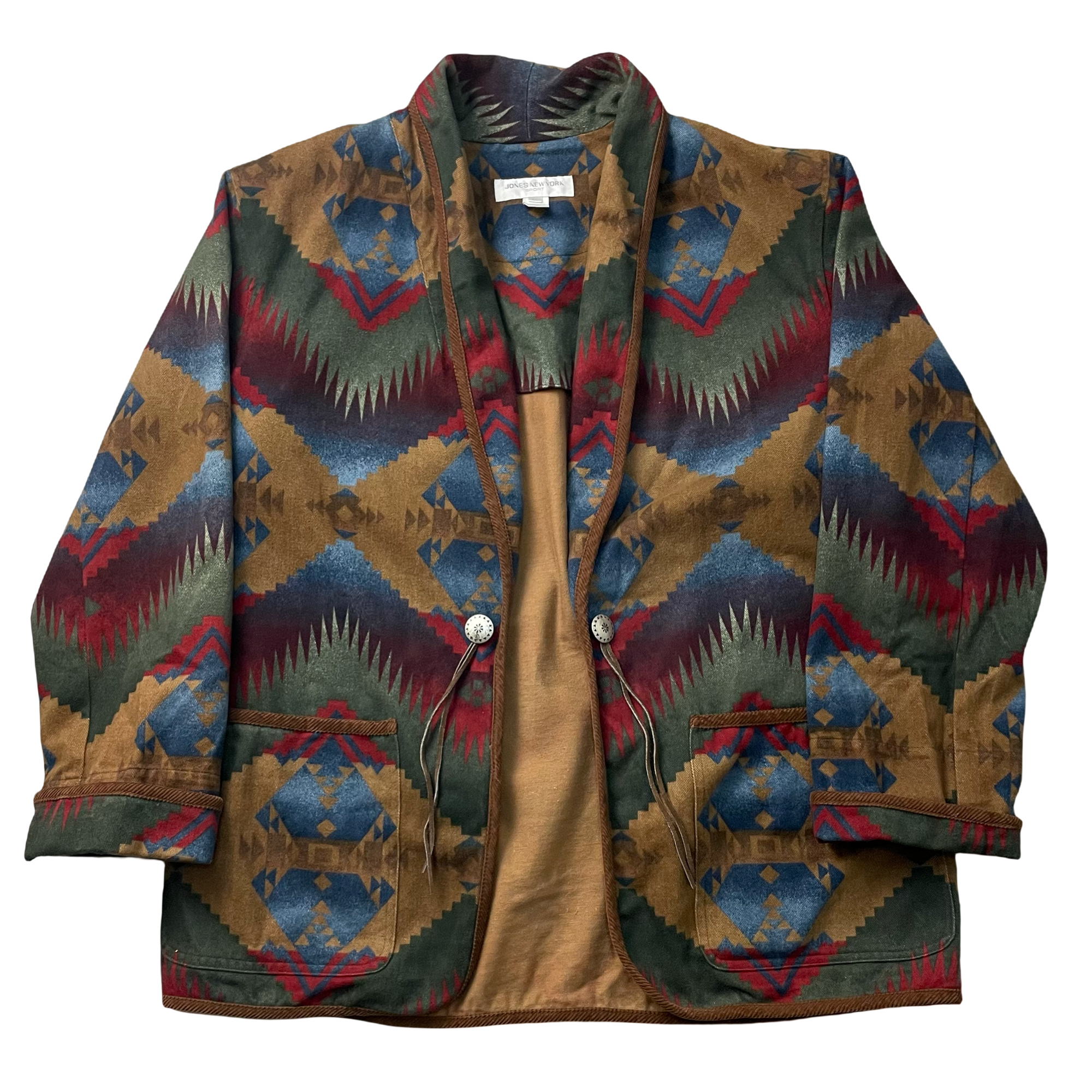NATIVE PATTERN SMOKING JACKET