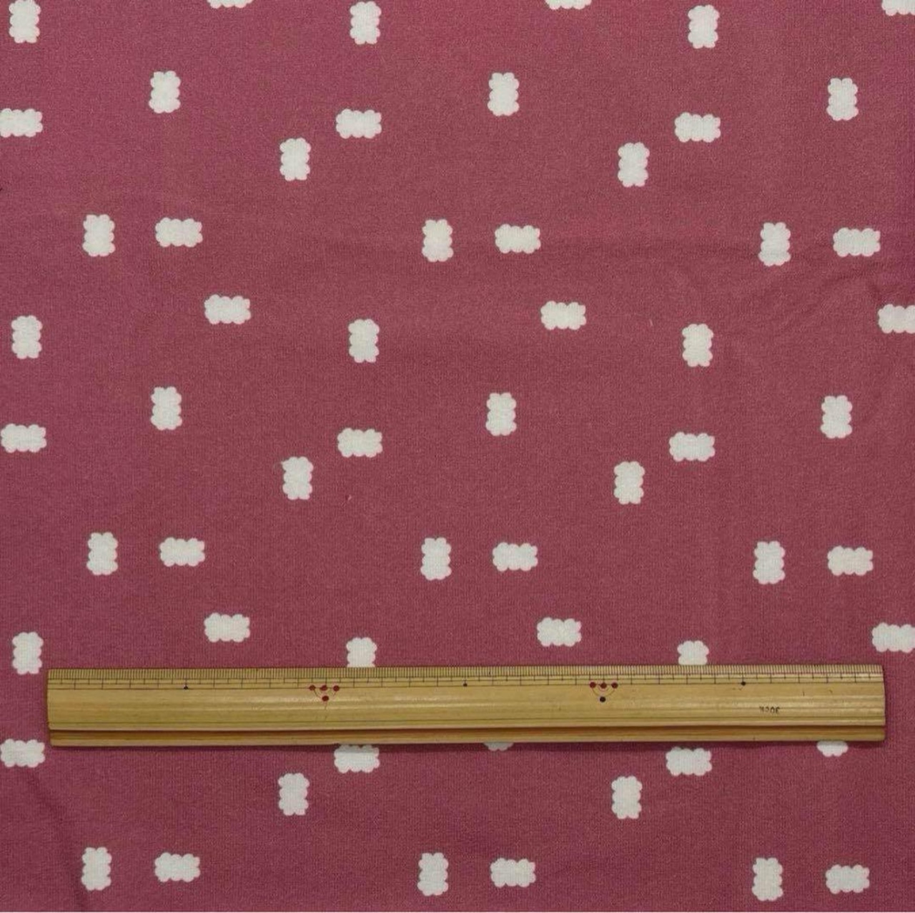 ★NY371 ◆1m◆綿100%裏毛ニット生地◆オリジナルプリント