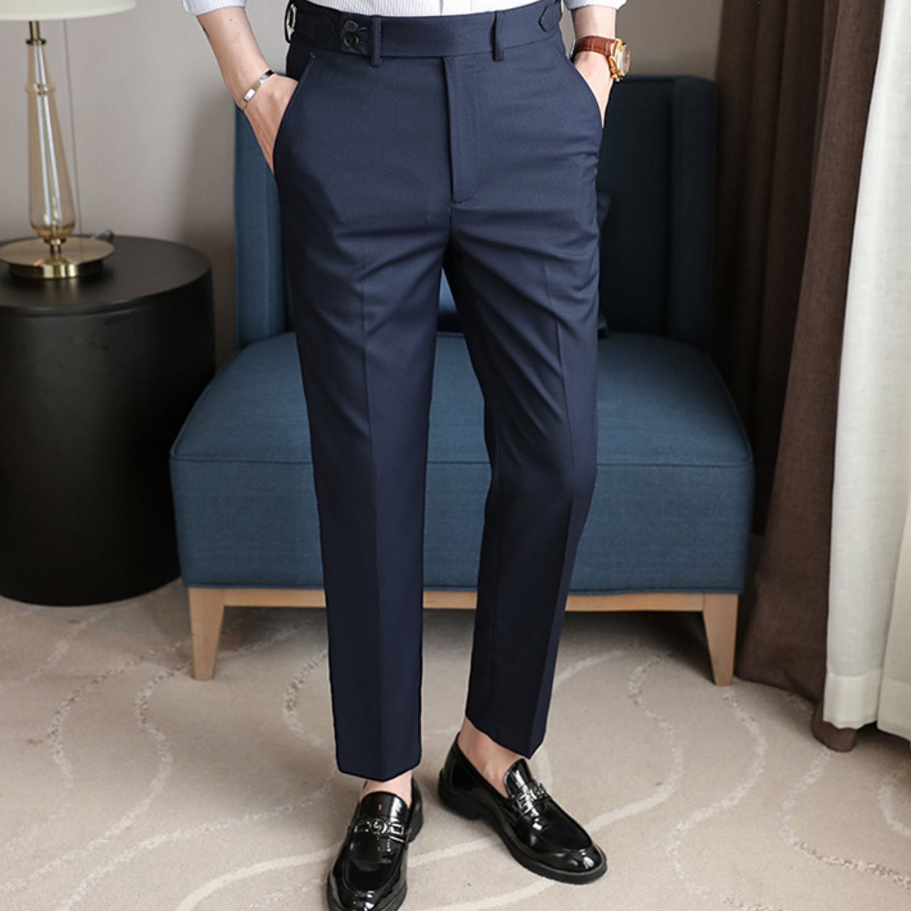 スタイリッシュ スリムフィット パンツ 1色 11307