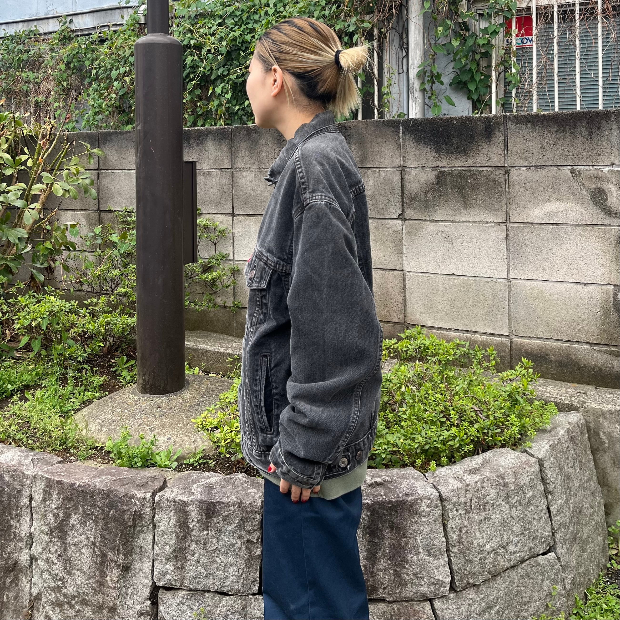 90s】Levi's 70507 0260 ブラックデニムジャケット XL - Gジャン