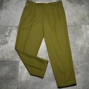 rayon blend khaki tuck slacks