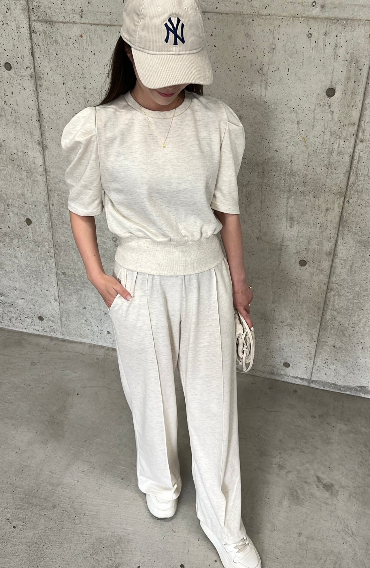 アイボリー即納】スウェットセットアップ | showme