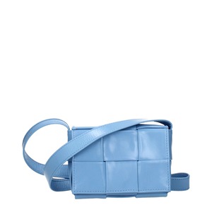 【新品】BOTTEGA VENETA ボッテガヴェネタ レディース クロスボディバッグ レザー ライトブルー 667048VCQ728545