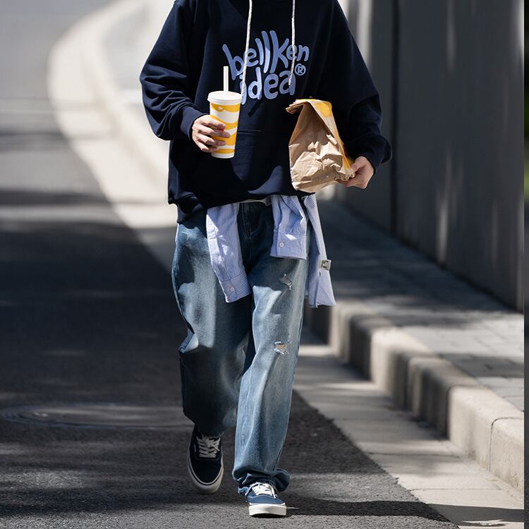 ★WASHED STRAIGHT JEANS　　　17195