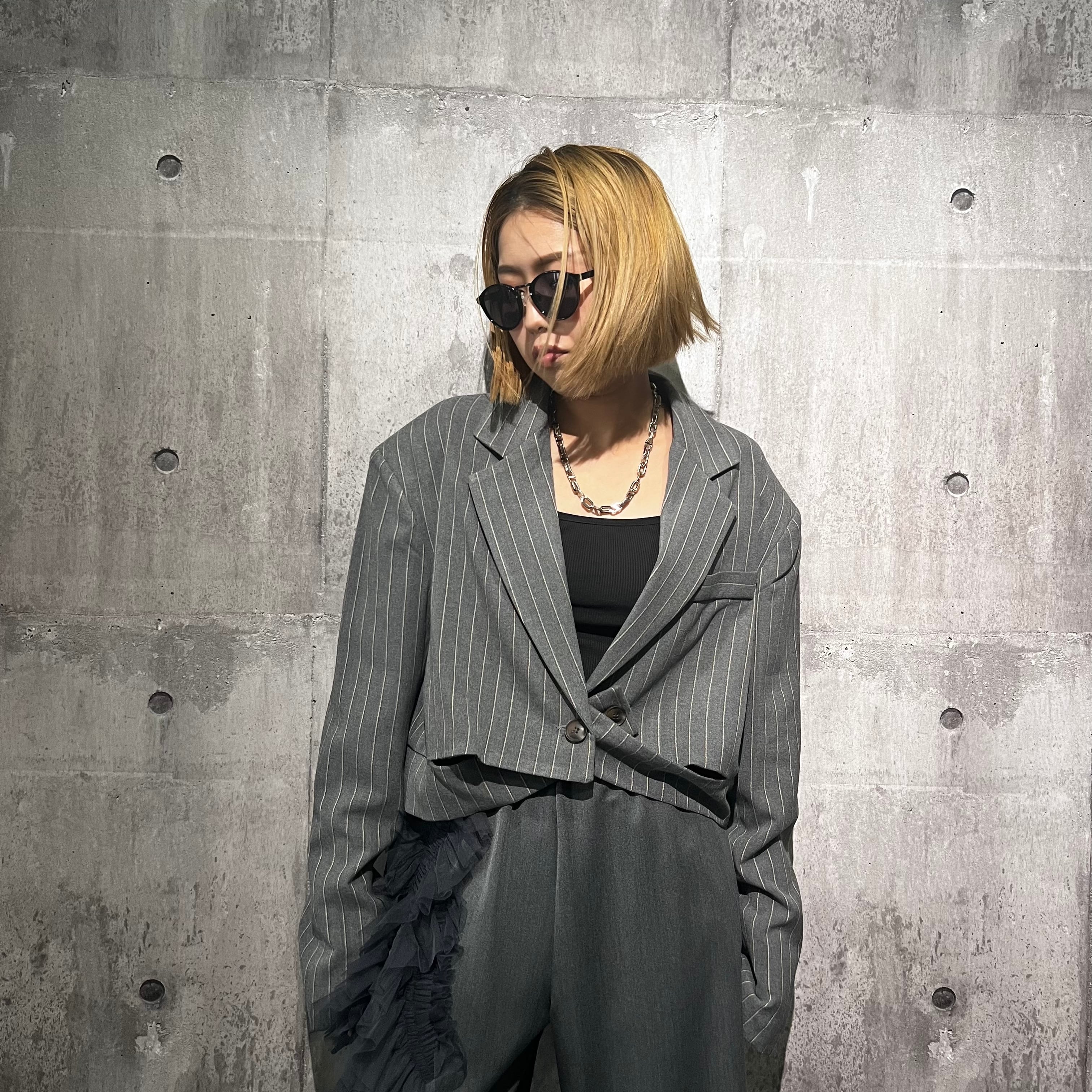 ストライプショートジャケット | SLOVNENYA スロヴネンヤ