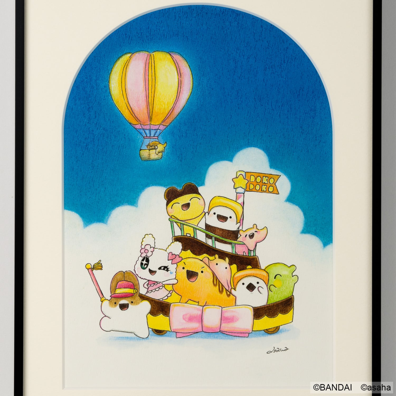 たまごっち×asaha コラボイラスト原画 11「みんなでパレード」 | TOKYO