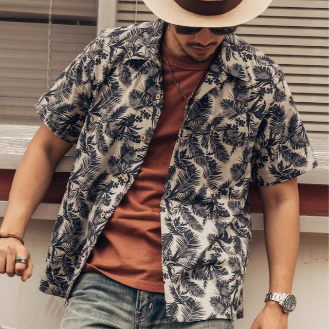 Retro casual flower shirt(VE287)