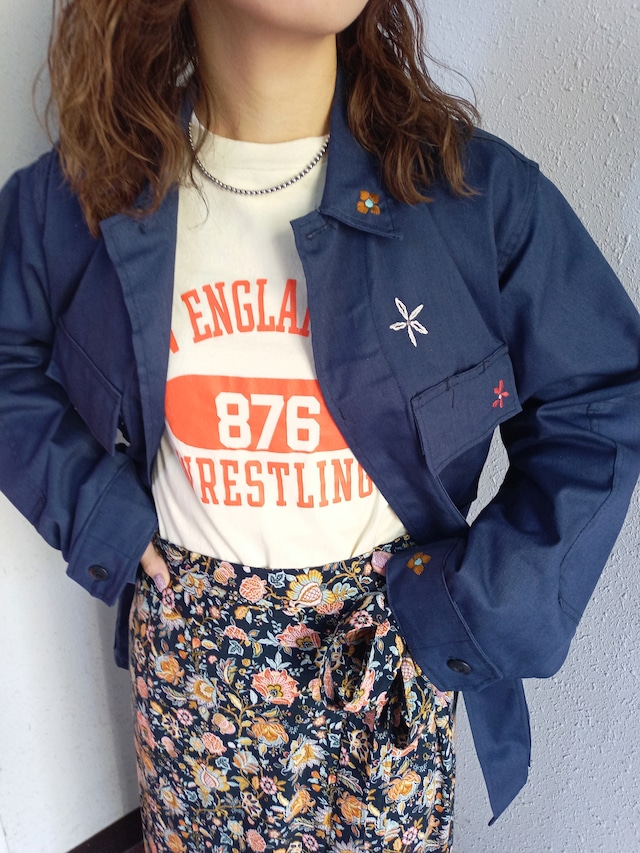 THRIFTY LOOK( FATIGUE JACKET HAND EMBROIDERY )