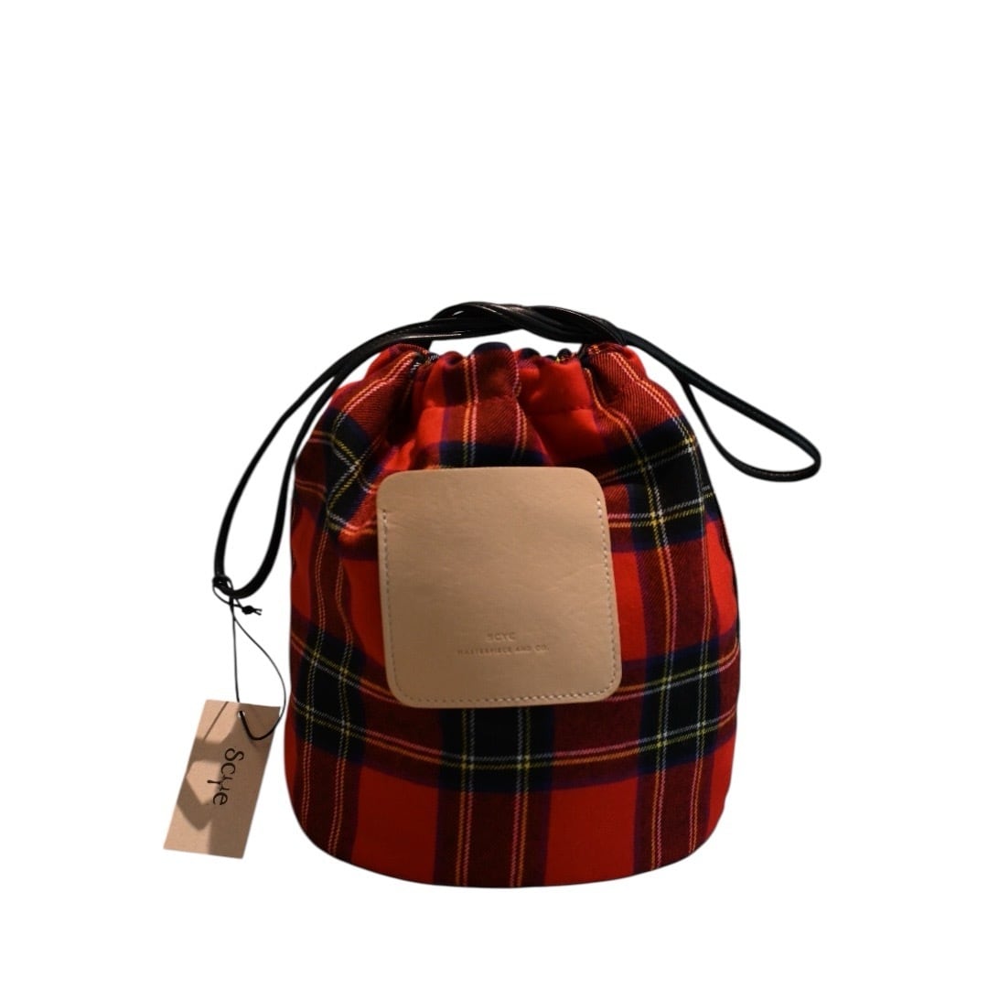 scye Scotish Tartan Drawstring Bag
