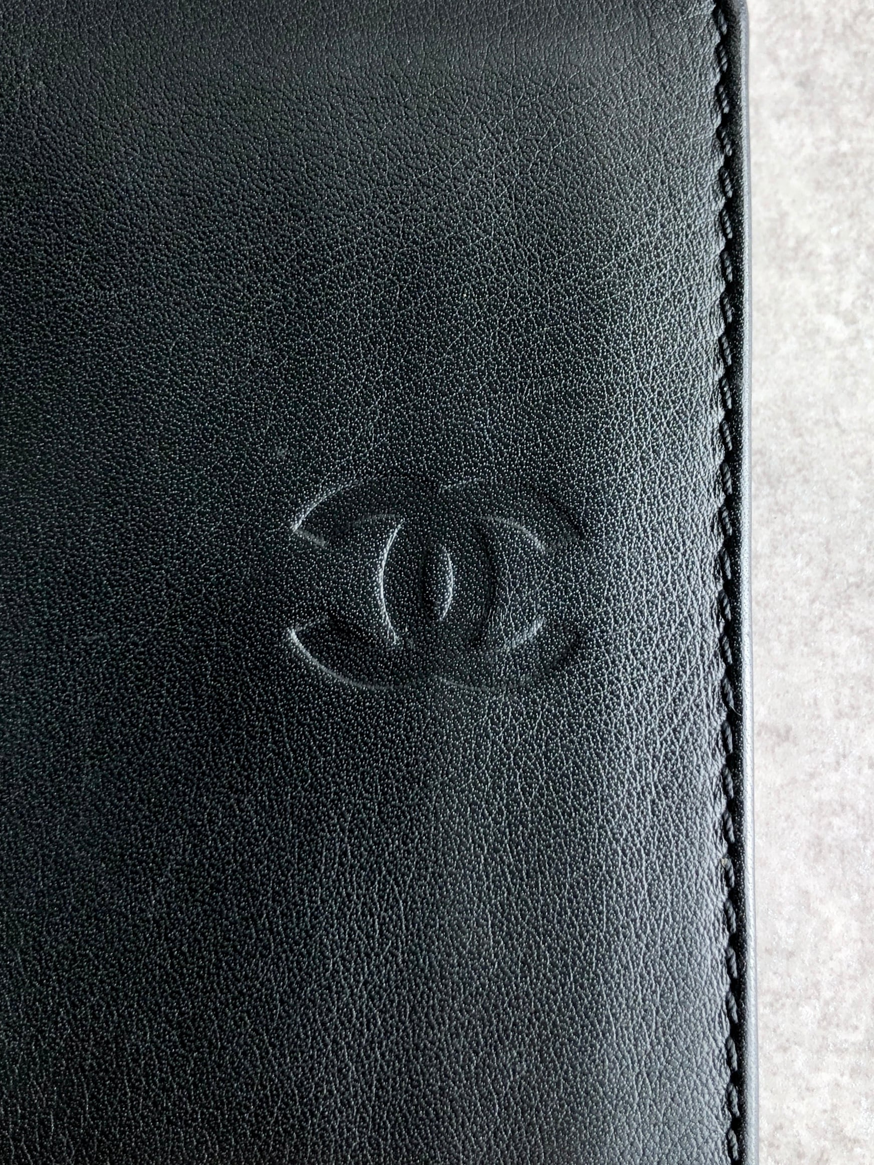 CHANEL シャネル 財布 ブラック ココマーク レザー 2つ折り vintage