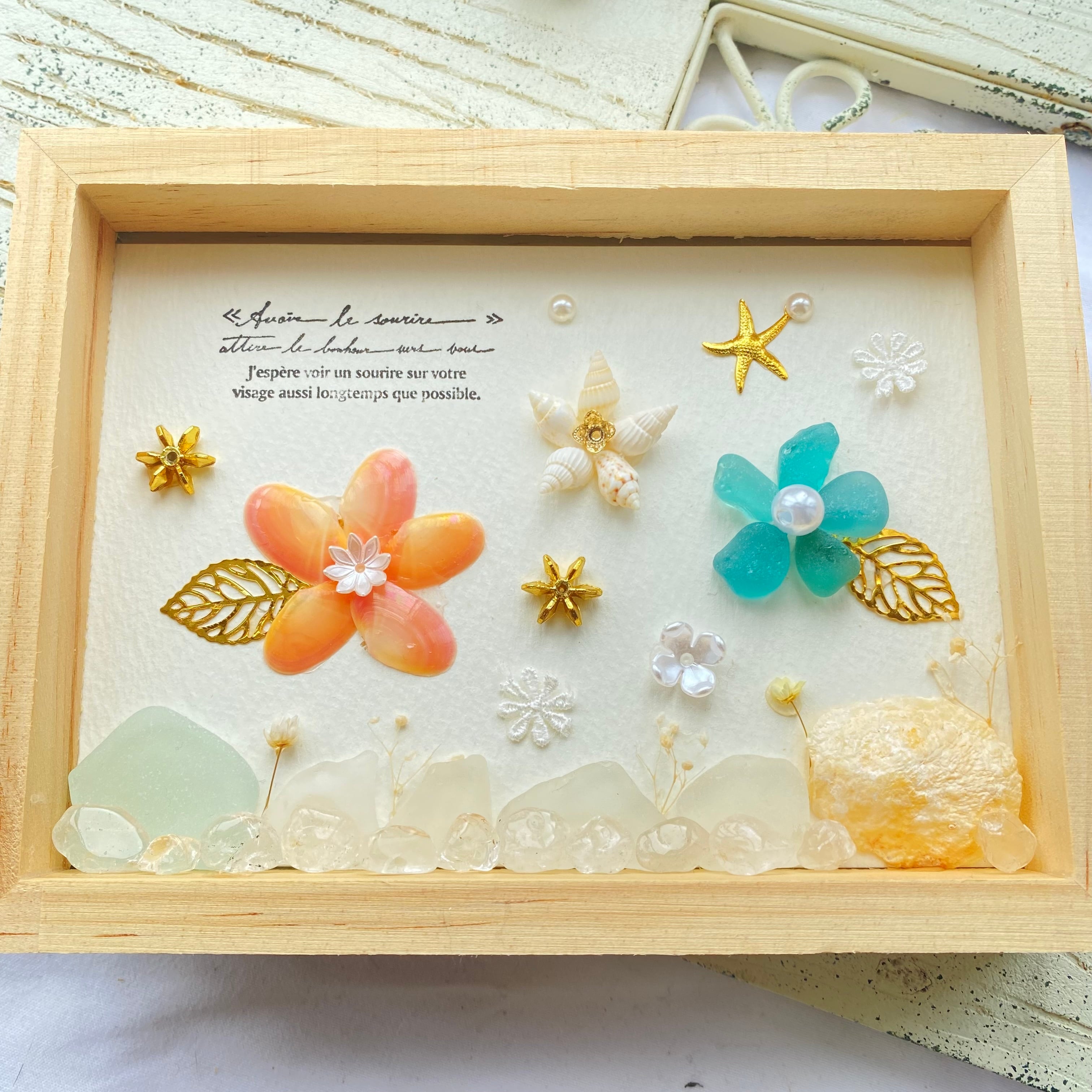 【両面作品】"幸運を運ぶお花たち。"