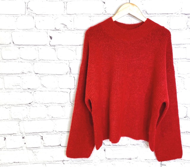 SALE！MARIED'OR  マリードール　ふんわりリブ無地プルオーバー　