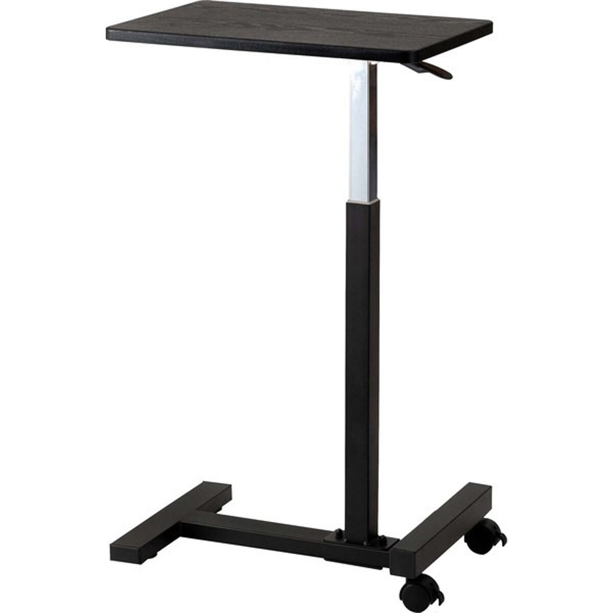 昇降サイドテーブル 昇降 サイドテーブル テーブル キャスター付き キャスター 無段階調整 スタンディング スタンディングデスク デスク 作業用 机 作業テーブル ブラック 黒 ナチュラル リビング ダイニング 書斎 施設